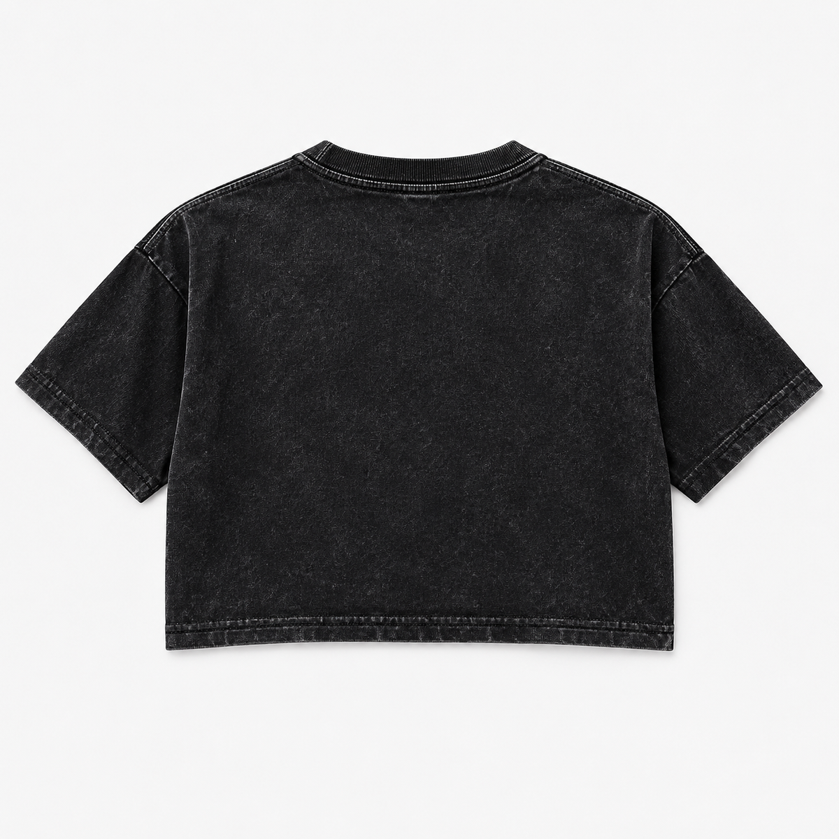 Back view of Sacred Relic women's crop tee
