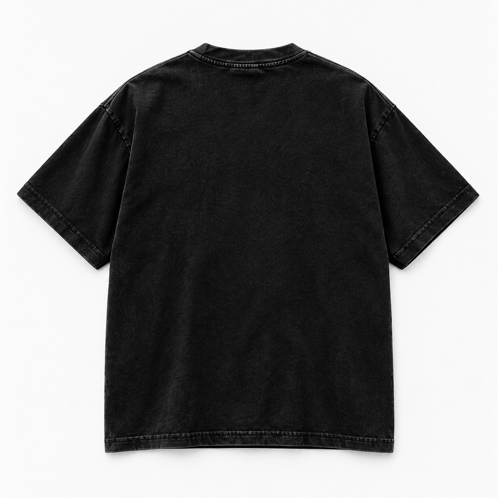 Back view of Sacred Relic Statue Tee