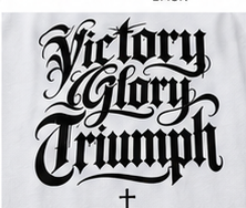 Victory Glory Triumph Tee back print detail