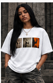 Victory Glory Triumph Tee female model front
