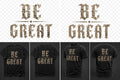 Cross My Heart — Be Great Tee — Black