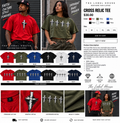 Cross Relic Tee color and graphic options