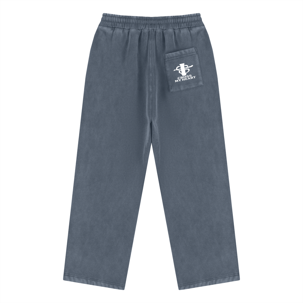 Cross my heart flag ship Unisex Vintage Wash Fleece Sweatpants