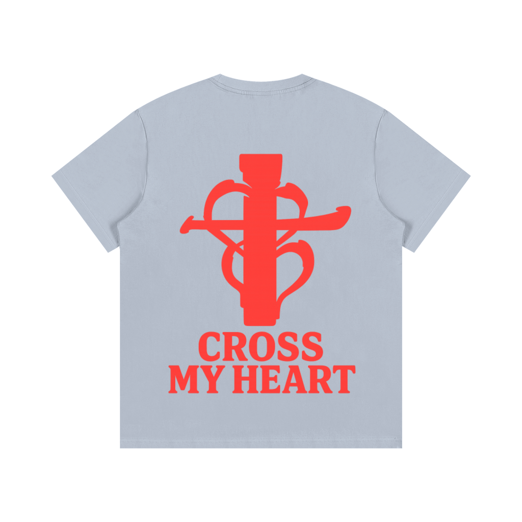 Cross my heart Tee Red Flag ship mark