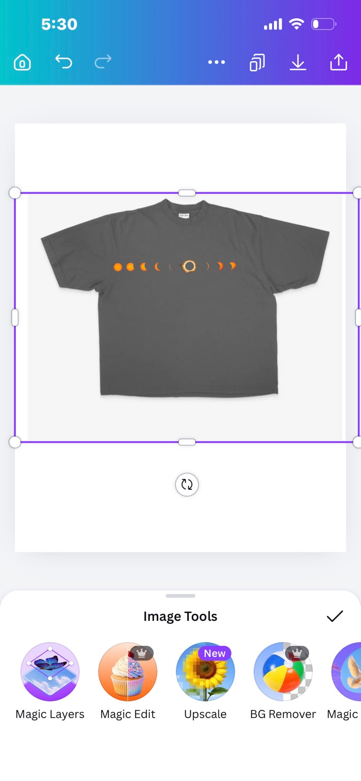 Eclipse Tee gray