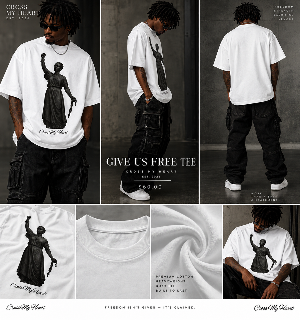 Give Us Free Tee model lookbook