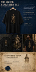 Cross My Heart Sacred Heart Relic Tee black