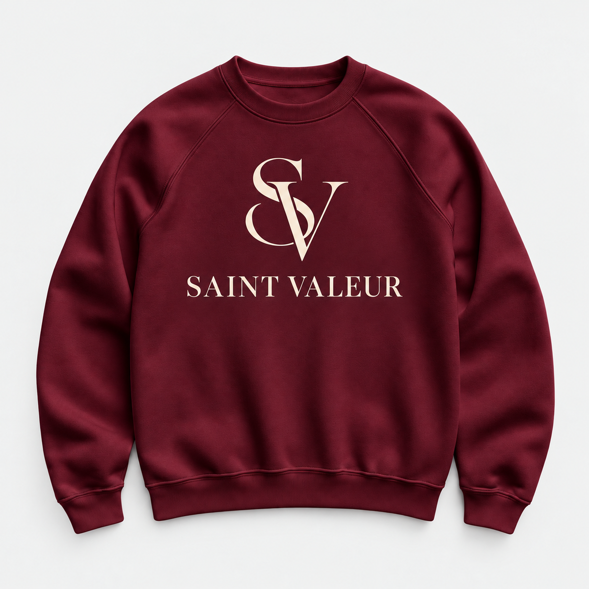 Saint Valeur SV monogram crewneck sweatshirt - Burgundy