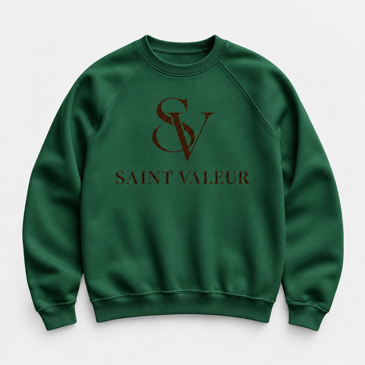 Saint Valeur SV monogram crewneck sweatshirt - Forest Green