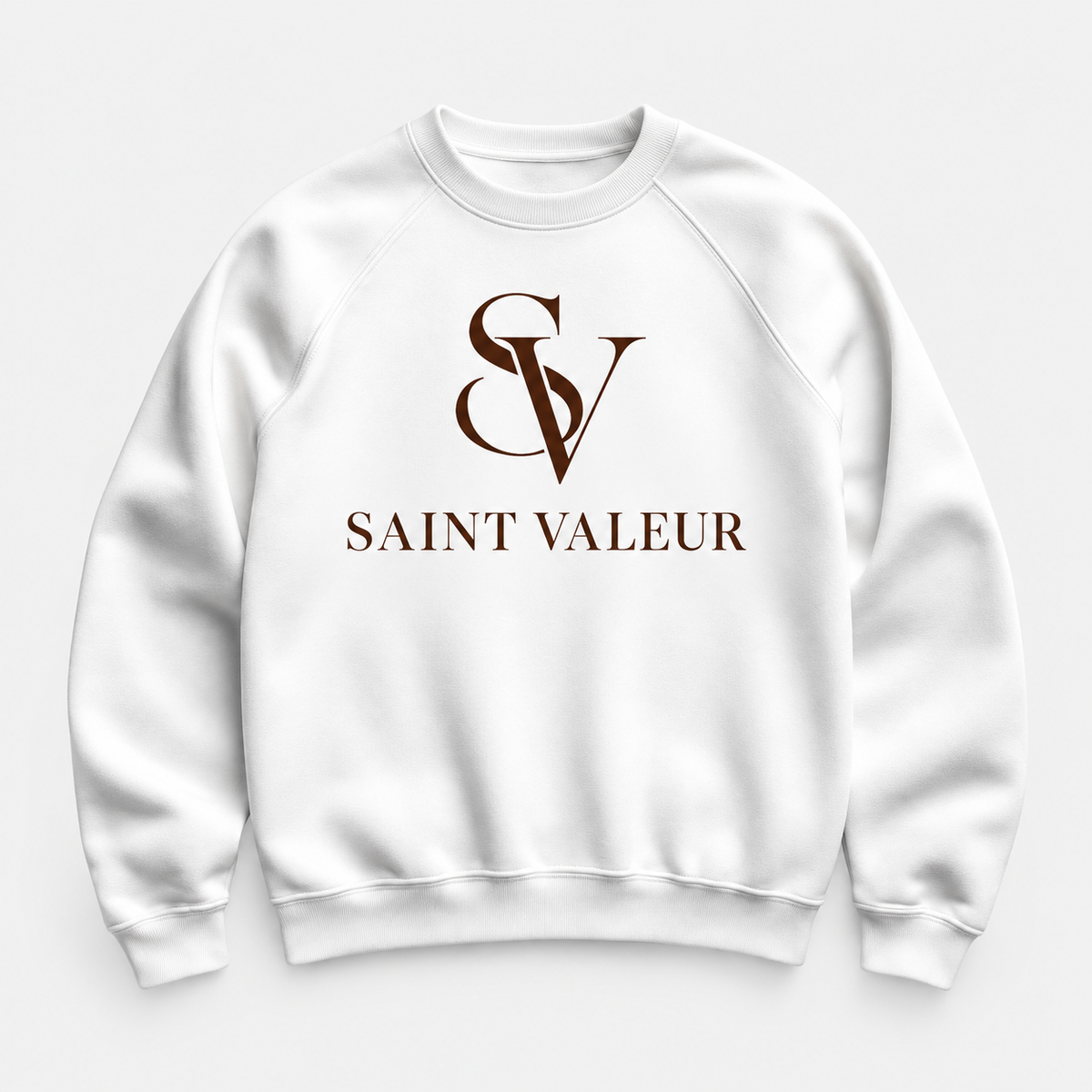 Saint Valeur SV monogram crewneck sweatshirt - White