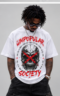 Unpopular Society Skull X Tee model front