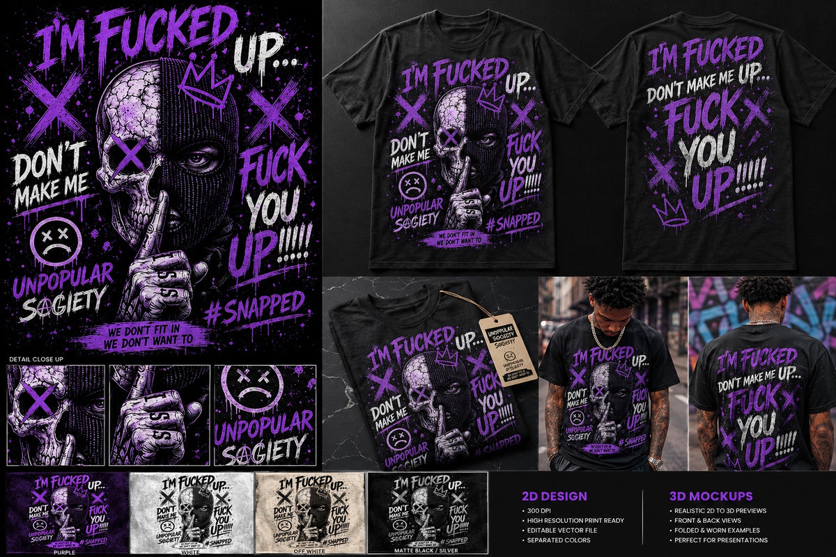 Unpopular Society Snapped purple graphic tee lookbook